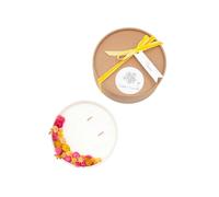 Grande bougie fleurs séchées toscane