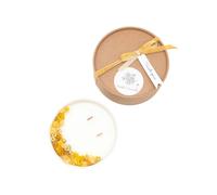 Grande bougie fleurs séchées vanille épicée