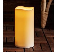 Grande Bougie Pilier LED d’Extérieur à Piles