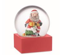 Grande boule à neige avec figurine de Père Noël, Snowdome, tourbillon de neige, comme décoration ou petit cadeau de Noël, Saint-Nicolas, Avent, Noël, X-Mas, de 8 cm de hauteur