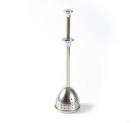 Grande boule à thé en acier résistant à la rouille pour infuser du thé Rooibos noir et vert - Panier filtrant facile à ouvrir pour théières 17 x 4,5 cm