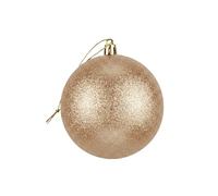 Grande Boule de Champagne de 25 cm en PVC incassable avec Finition pailletée - Décorations festives à Suspendre pour Sapin de Noël - Décoration Ronde pour décoration de Maison de Vacances