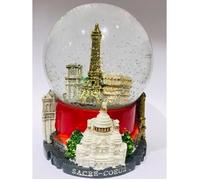 Grande boule de neige Paris Tour Eiffel - hauteur 14CM - rouge