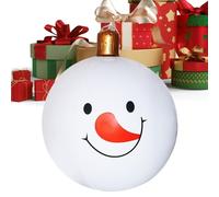 Grande boule de Noël géante - Décoration de jardin réutilisable pour l'hiver, cour, pelouse, porte d'entrée, balcon, piscine, toit, Nouvel An