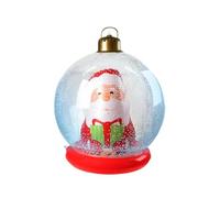 Grande boule de Noël gonflable avec intérieur - Décoration de Noël surdimensionnée pour pelouse