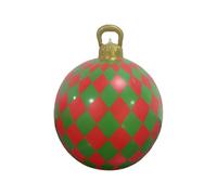 Grande boule de Noël gonflable, décoration de vacances surdimensionnée de 61 cm pour un style accrocheur, ornement à suspendre pour sol, terrasse, chambre à coucher, événement de vente au détail, 60