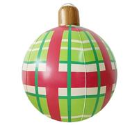 Grande boule de Noël gonflable pour décoration de pelouse | Balles gonflables de vacances pour maison, appartement, jardin, cour, porche, terrasse, arbre, pelouse, intérieur, salon