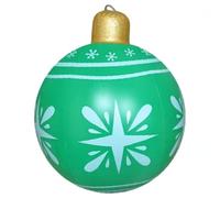 Grande boule de Noël gonflable pour décoration de pelouse | Balles gonflables pour maison, appartement, jardin, cour, porche, terrasse, arbre, pelouse, intérieur, salon