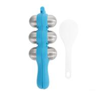 Grande boule de riz en acier 304 de 18 cm (bleu) | Méthode de secouage simple, 10 à 15 secousses pour les enfants, activité de cuisine amusante à faire soi-même