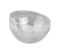 Grande boule en plastique transparent de 16 cm pour décoration de sapin de | Haute transparence, design facile à ouvrir/fermer, s'adapte aux photos, bibelots, bonbons, plastique, réutilisable (10 cm)