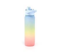 Grande Bouteille D'eau En Plastique Givré, Simple, Portable, Dégradé De Couleur, Grande Capacité, Marqueur De Temps De Gymnastique En Plein Air, Sport, 1000ml