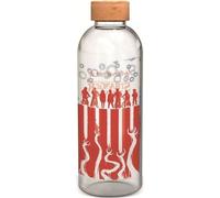 Grande bouteille - STOR - Stranger Things - Verre avec étui en silicone - Réutilisable - 1030 ml