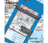 Grande Bretagne Carte aéronautique VFR North Rogers Data 500k: Carte aéronautique VFR Angleterre Nord - Carte OACI 2019, échelle 1: 500 000