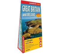 Grande Bretagne et Irlande carte routière laminée 1:950 000