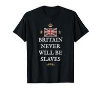 Grande-Bretagne GB Patriots UK FIERTÉ Britannique Pas ESCLAVES T-Shirt