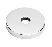 Grande bride de bras de douche 304 en acier inoxydable | 3,5 pouces de diamètre couvre les dommages muraux | Remplacement du tuyau G1 / 2in | Installation facile Aucun équipement (Electroplated)