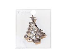 Grande broche de Noël pour femme, joli vieil homme, arbre de Noël, décoration de Noël, badge goutte à goutte, accessoires personnalisés, vêtements, sac, bijoux, broche pour femme ou (gris, taille