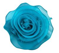 Grande broche élégante en dentelle bordée de fleur en tissu tendance avec bords en dentelle - Épingle à revers simple - Ornement tendance, taille unique, Comme décrit