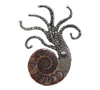 Grande broche en alliage - Pour corsage - Convient pour les vêtements et sacs - Bijoux en tissu