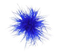 Grande broche en forme de fleur en plumes délicates - Style floral surdimensionné - Épinglettes pour châle - Accessoires de vêtements, Métal, Pas de pierre précieuse