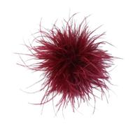 Grande broche en forme de fleur en plumes délicates - Style floral surdimensionné - Épinglettes pour châle - Accessoires de vêtements, Métal, Pas de pierre précieuse
