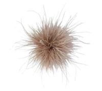 Grande broche en forme de fleur en plumes délicates - Style floral surdimensionné - Épinglettes pour châle - Accessoires de vêtements, Métal, Pas de pierre précieuse