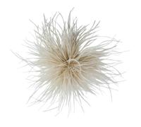 Grande broche en forme de fleur en plumes délicates - Style floral surdimensionné - Épinglettes pour châle - Accessoires de vêtements, Métal, Pas de pierre précieuse