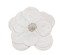 Grande broche en forme de fleur en tissu superposé pour corsage élégant pour femmes - Épingle à poitrine pour robes et hauts - Badges élégants - Broche élégante pour femme, taille unique, Comme décrit