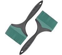 Grande brosse à badigeonner en silicone pour griller - Brosse à badigeonner extra large en silicone de 10 cm pour griller, pinceaux résistants à la chaleur, pour étaler l'huile, le beurre, la sauce