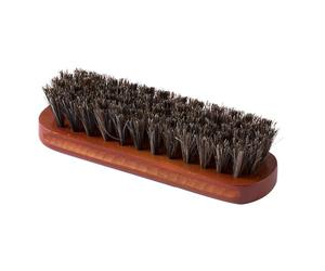 Grande Brosse à Lustrer en CRIN de Cheval, Brosses à Chaussures en CRIN de Cheval Brosse à Cirage en Poils Brosse à Chaussures en Bois pour Polir Vos Chaussures