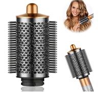 Grande Brosse Volumisante Ronde Améliorée Pour Dyson Airwrap Hs05/Hs01 Multi-Styler,7,6 Cm Pour Cheveux Plats Et Mouchettes,Doré
