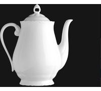 Grande cafetière 1,24 l, porcelaine blanche, Vérone, G. Benedict