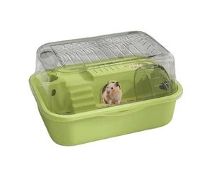 Grande cage à hamster - 2 couches - Cage pour animaux de compagnie - Petit jouet pour animaux de compagnie avec roue - Pour chambre à coucher, dortoir, salon, écureuil, réplique de course