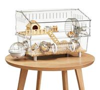 Grande Cage à Hamster Caisse Acrylique détachable pour rongeurs 45x30x34,5