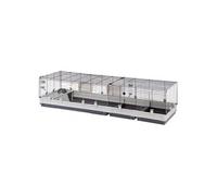 Grande Cage à Lapin KROLIK 200, Clapier à lapin, Kit de montage, avec Séparateur, Accessoires inclus