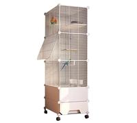 Grande cage à oiseaux debout pour calopsittes gris africain, quaker, amazone, perruches du soleil, joues vertes - Design spacieux et durable pour une vie saine des oiseaux