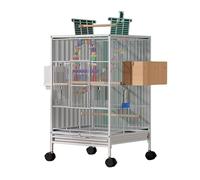 Grande cage à oiseaux d'intérieur avec plateau de jeu et support pour perroquets, conures, inséparables, calopsittes et perruches