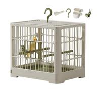 Grande cage à oiseaux pour perroquets | Conteneur portable de transport d'oiseaux - Léger, plateau amovible, poignée à crochet pour inséparables, perroquets, pinsons, perroquets