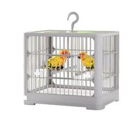 Grande cage à oiseaux ventilée pour intérieur et extérieur avec mangeoires, perchoir pour perruches, canaris, balcon