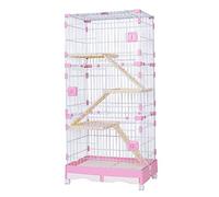 Grande Cage de Chat à Cage intérieure Playpen de Chat - Luxueuse Cage de condo abri de Chats à 2 étages Comprend 2 étagères perchantes réglables pour Hamsters et gerbilles avec Un Grand Espace de Vie