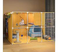 Grande Cage pour Chat, clôture intérieure pour Chat, Cage pour Animaux de Compagnie pour Chats, Cage pour Chien HD Cage pour Chat clôture intérieure pour Chat Bricolage Conception clôture ()