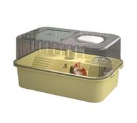 Grande cage pour hamster - Cage à hamster transparente en acrylique facile à nettoyer | Cage à hérisson, grande maison confortable pour animaux de compagnie, enclos portable pour cochon d'Inde, lit de