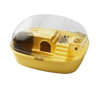 Grande cage pour hamster - Grande cage sécurisée pour petit animal domestique, maison confortable pour gerbille | Cage pour hamster Golden Bear Super Villa en acrylique transparent pour petits animaux