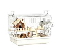 Grande cage pour hamster | Habitat pour chinchilla en acrylique | Enclos pour hérisson | Pour parents d'animaux domestiques, magasins, maison, bureau, salon, chambre à coucher, étude, appartement