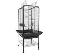 Grande Cage pour PERRUCHES PAULLIE Anthracite 80x80x151,5CM