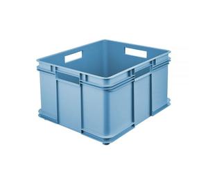 Grande Caisse empilable en plastique 54 litres - Bleu