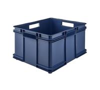 Grande Caisse empilable en plastique 54 litres - Bleu Foncé