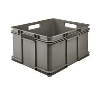 Grande Caisse empilable en plastique 54 litres - Gris