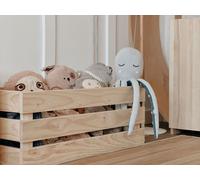 Grande caisse en bois "NOVA" avec croisillons - 68x33x26 cm