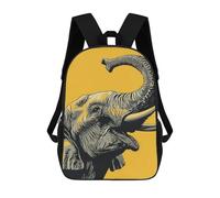 Grande Capacité Cartable Scolaire Éléphant vers Le Ciel Sac À Dos De Voyage Multicolore Sac À Dos d'affaires pour Scolaires, Voyage, Loisir, 42X32X14Cm